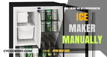 How to Manually Make Ice Using Your Refrigerator's Ice Maker