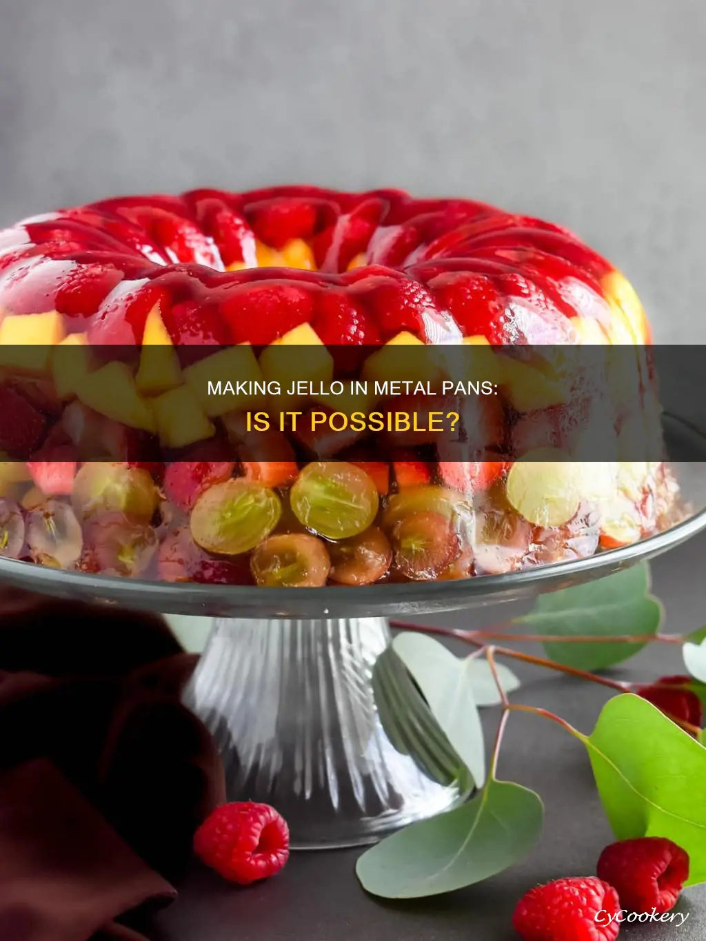 can I make jello in a metal pan