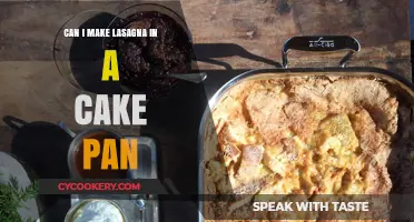 Lasagna in a Cake Pan: Is It Possible?