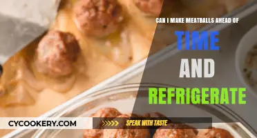 Make-Ahead Meatballs: Refrigerate and Reheat for Easy Meal Prep