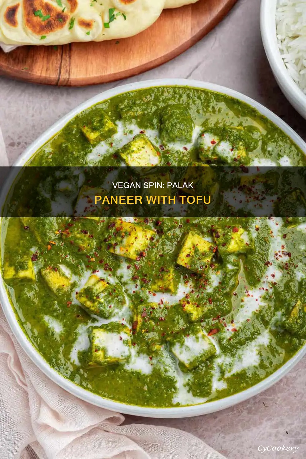 can I make palak paneer with tofu