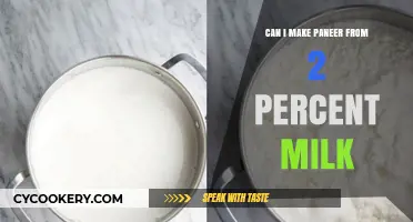 Making Paneer: Can 2% Milk Work?