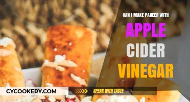 Making Paneer: Apple Cider Vinegar Substitute