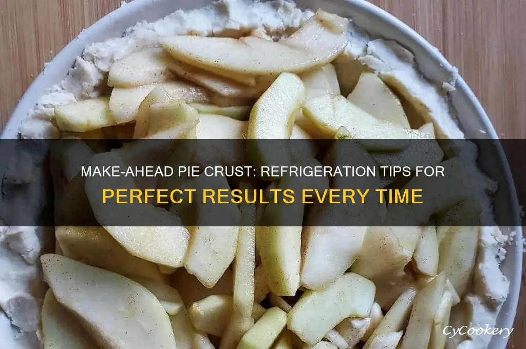 can i make pie crust ahead of time and refrigerate