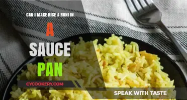Making Rice-a-Roni: Saucepan Method