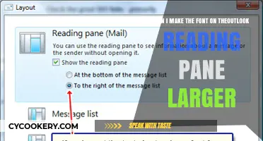 How to Increase Outlook's Reading Pane Font Size
