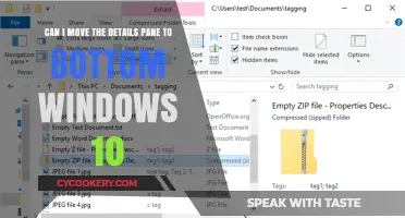 Adjusting Windows 10 Details Pane Location