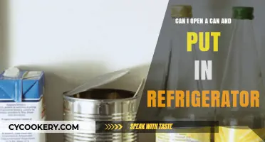 Can You Refrigerate Opened Cans? Tips for Safe Food Storage
