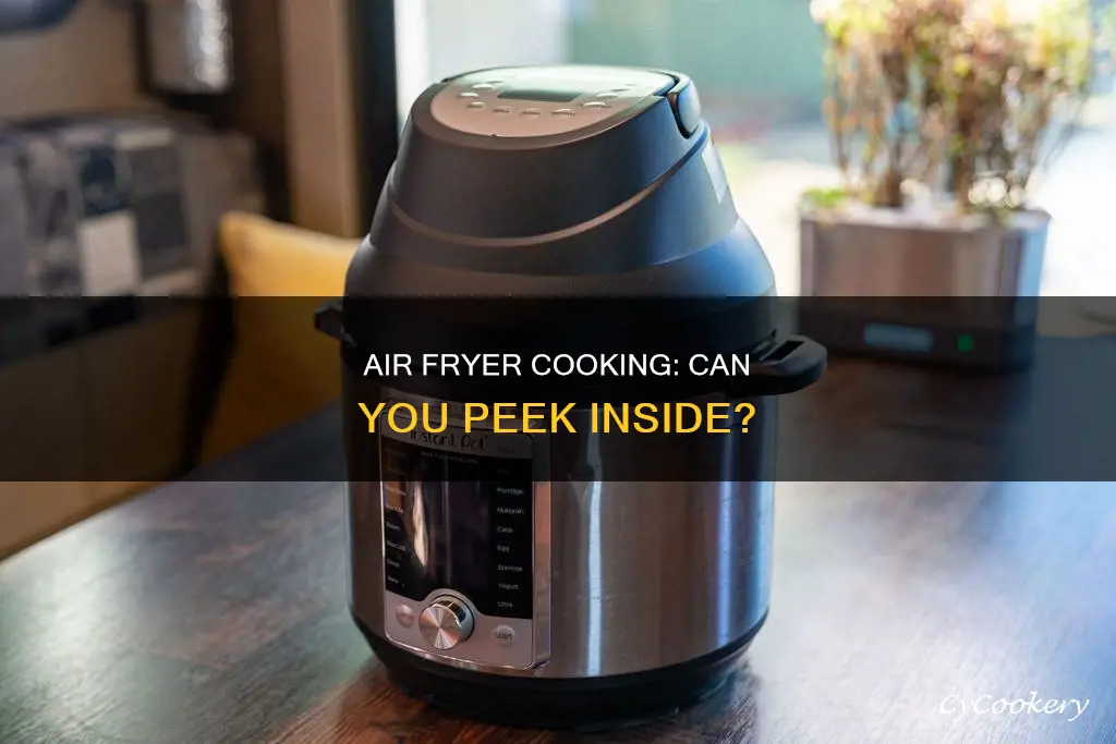 can i open air fryer halfway