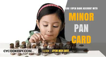 Opening a Bank Account with a Minor's PAN Card