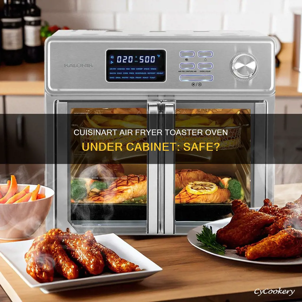 can i operate cuisinart air fryer toaster oven under cabinet