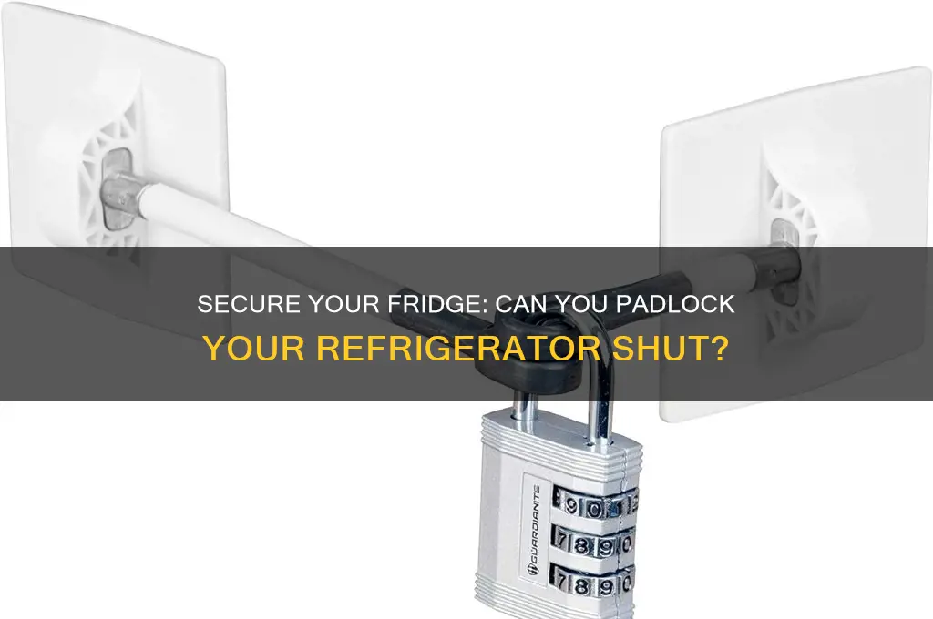 can i pad lock my refrigerator shut