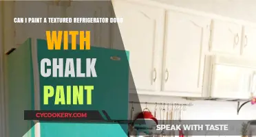 Chalk Paint Transformation: Revamping Textured Refrigerator Doors with Ease