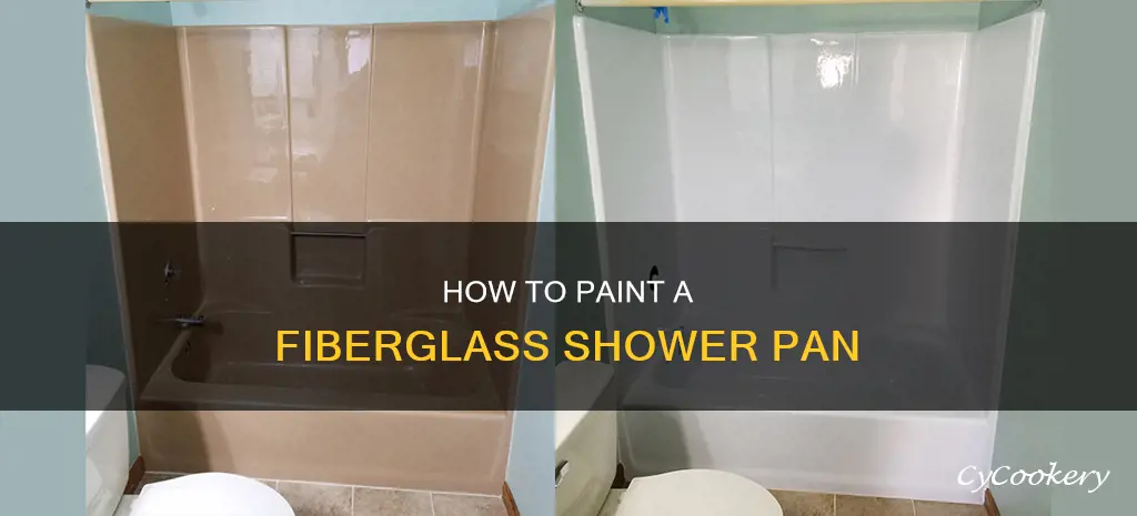 can I paint fiberglass shower pan