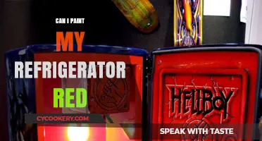 Bold Red Fridge Makeover: Can You Paint Your Refrigerator Red?