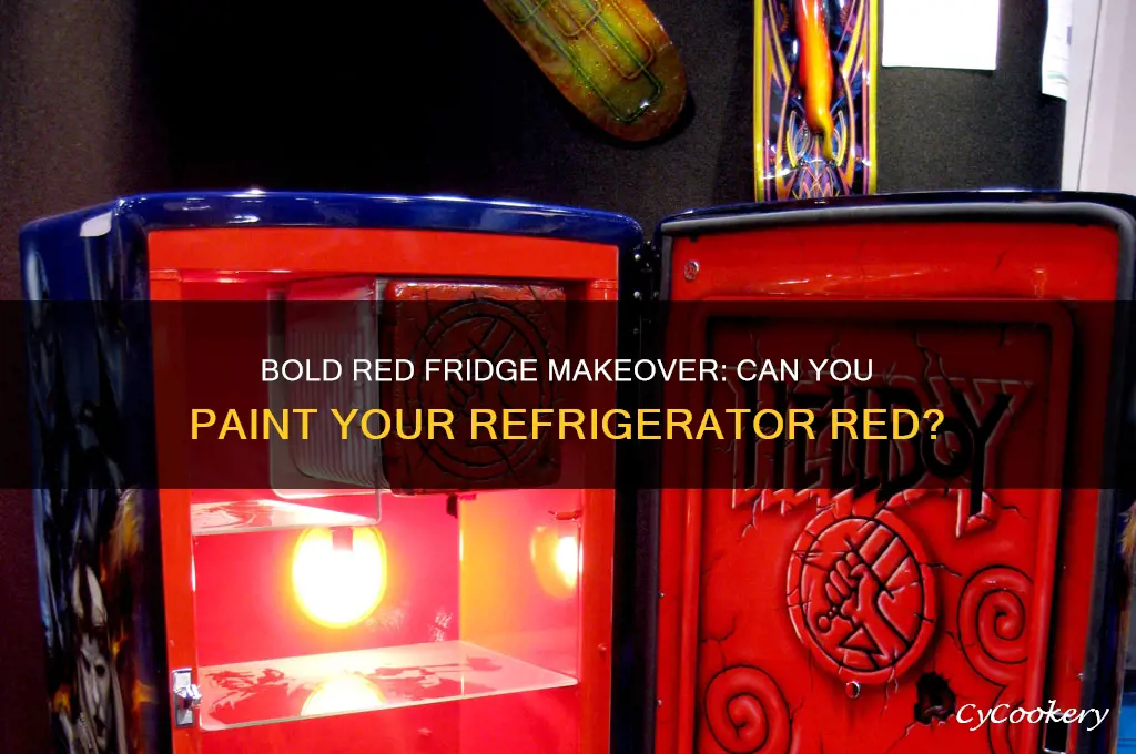 can i paint my refrigerator red
