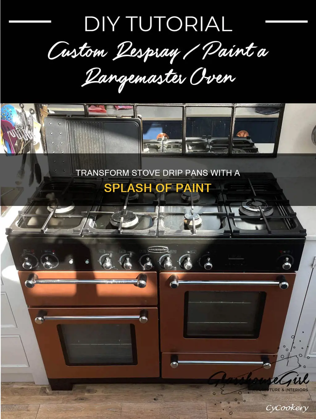 can I paint my stove drip pans