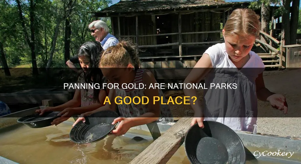 can I pan for gold in national parks