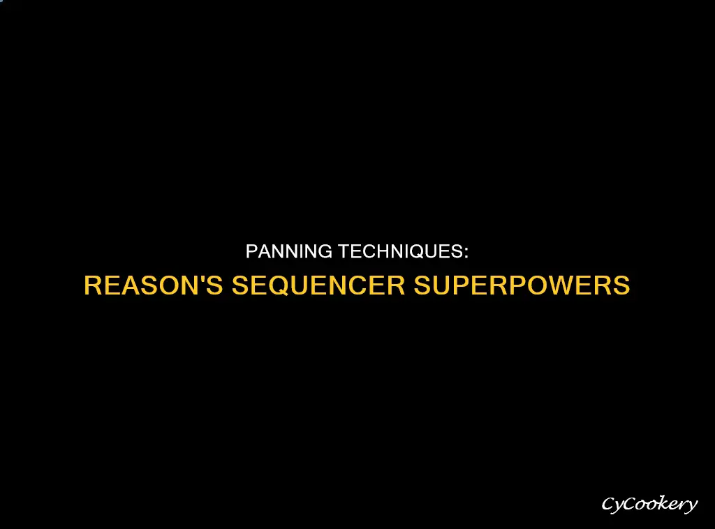 can I pan from the sequencer in reason