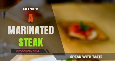 Pan-Frying Marinated Steaks: A Quick and Tasty Method