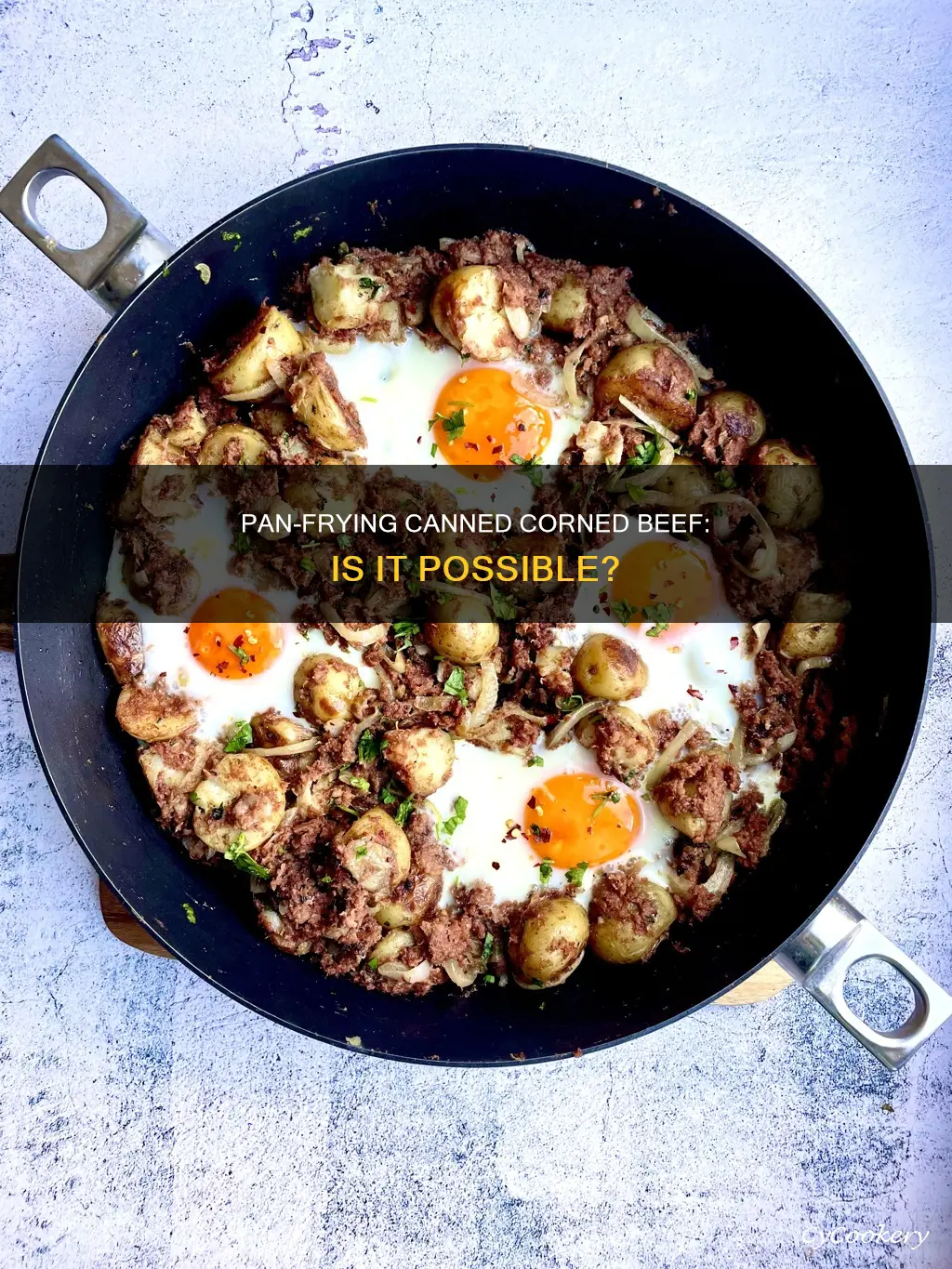 can I pan fry canned corned beef