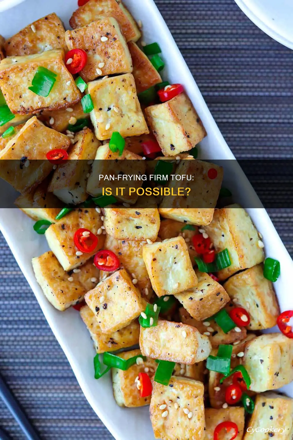 can I pan fry firm tofu