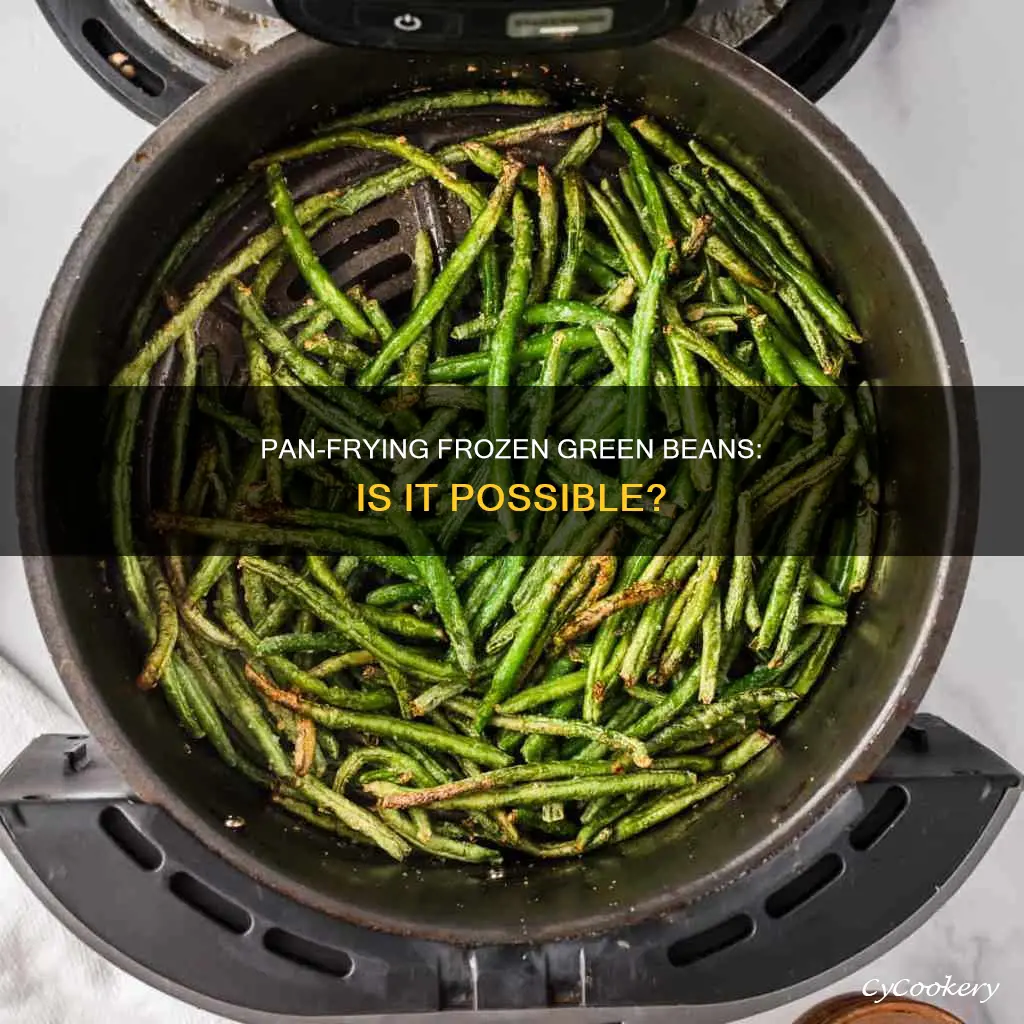 can I pan fry frozen green beans