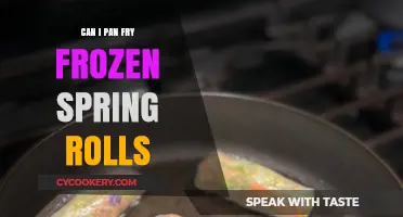 Pan-Frying Frozen Spring Rolls: Is It Possible?