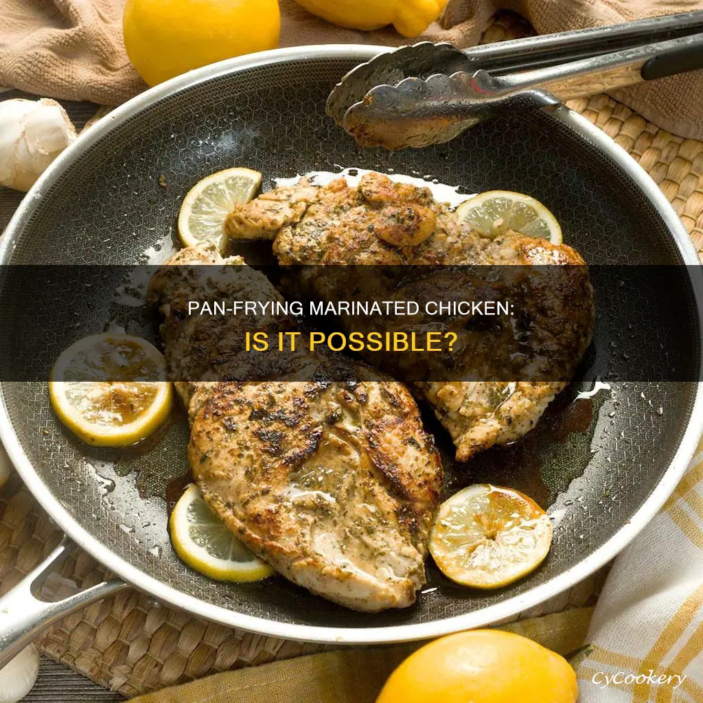 can I pan fry marinated chicken