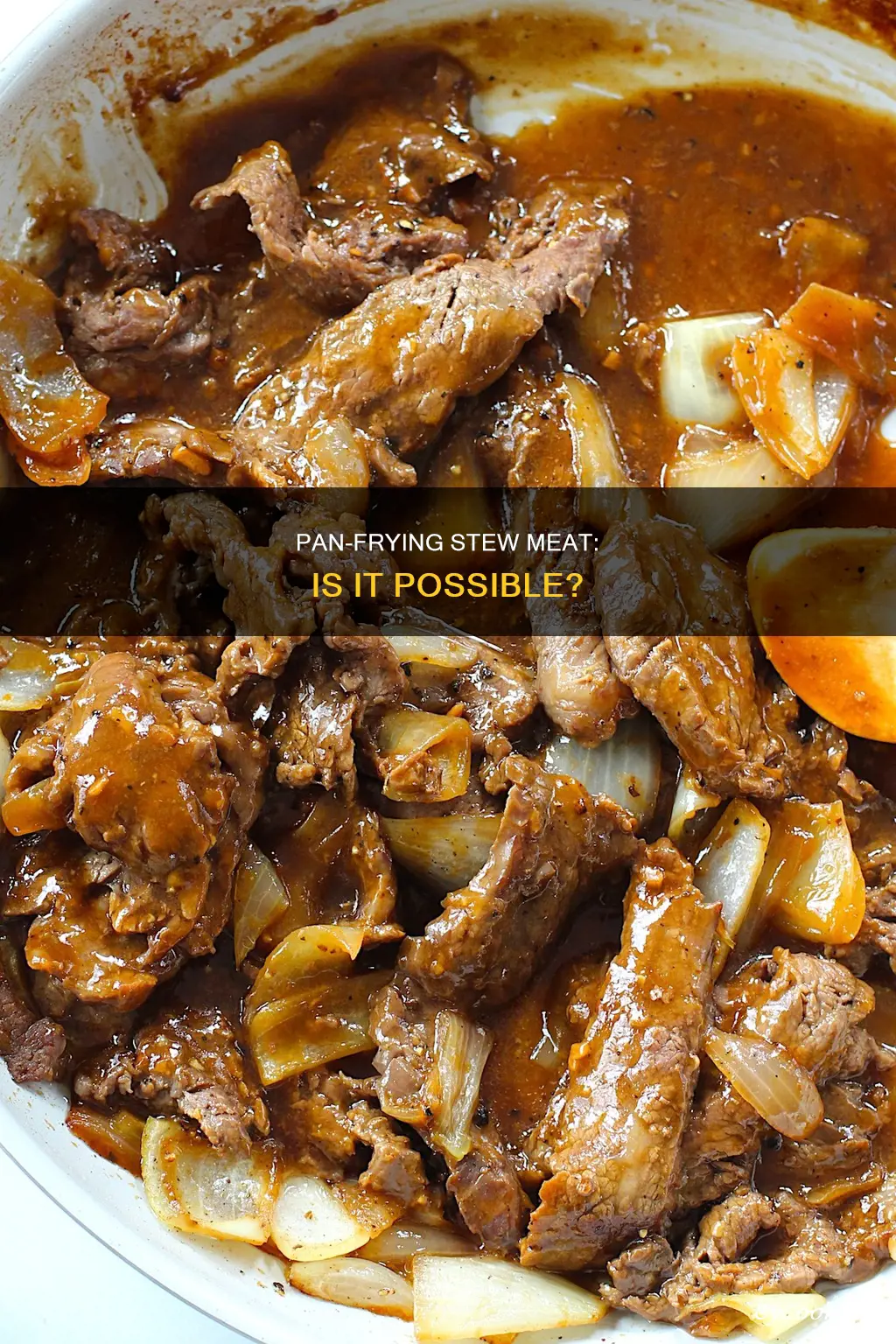 can I pan fry stew meat