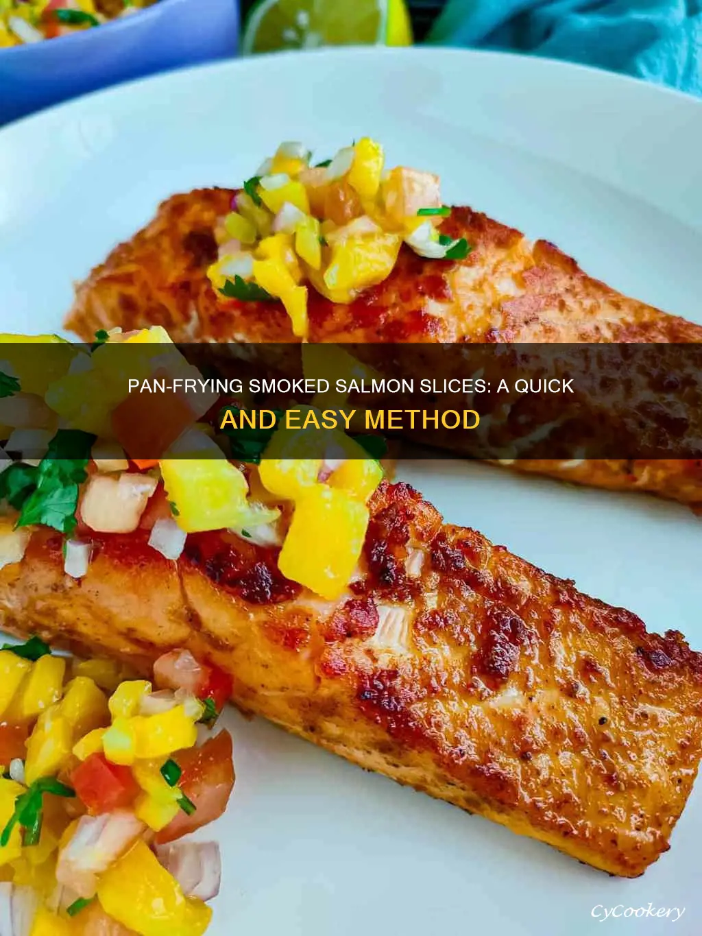 can I pan fry thinly sliced smoked salmon