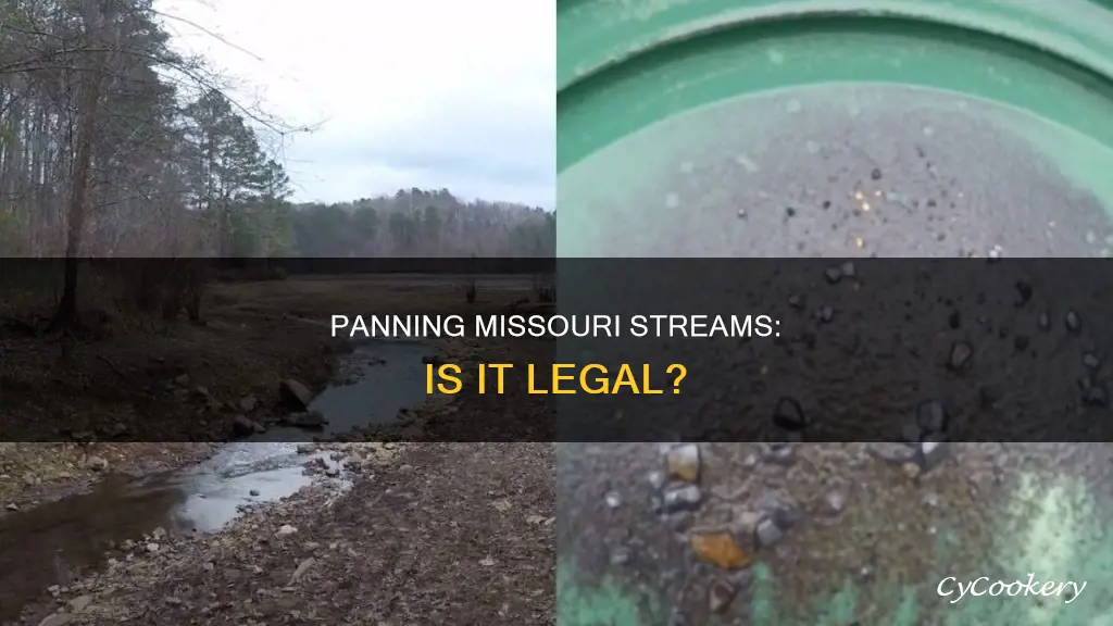 can I pan missouri streams