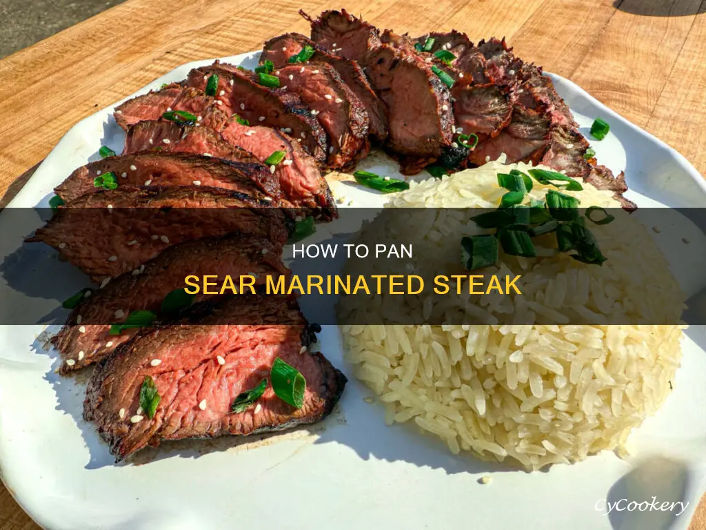 can I pan sear steak if marinated