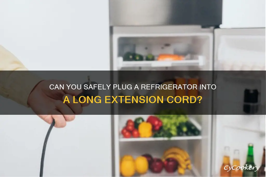 can i plug a refrigerator into a long extension cord