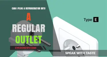Can a Refrigerator Be Plugged into a Standard Outlet?