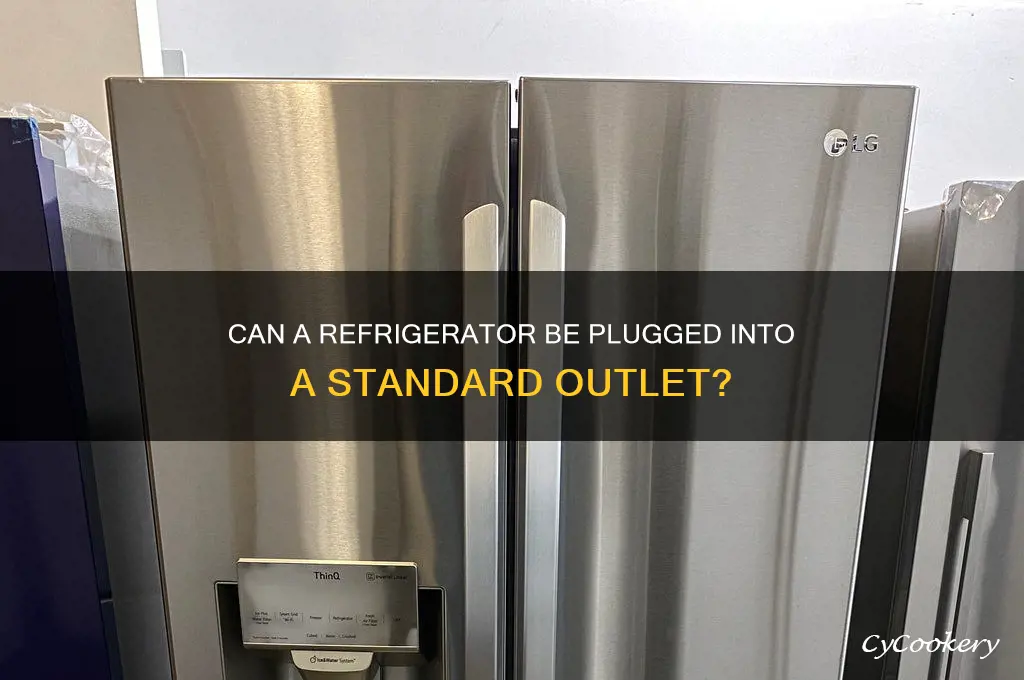 can i plug a refrigerator into a regular outlet