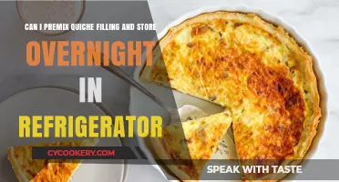 Premixing Quiche Filling: Overnight Refrigeration Tips for Perfect Results