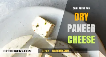Pressing and Drying Paneer Cheese: A Step-by-Step Guide