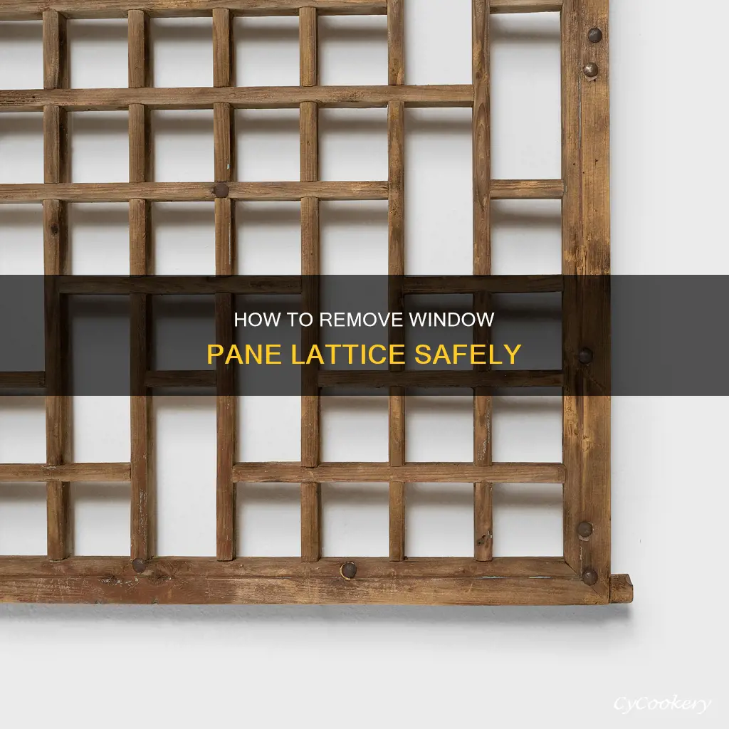 can I pull the lattice out of my window pane