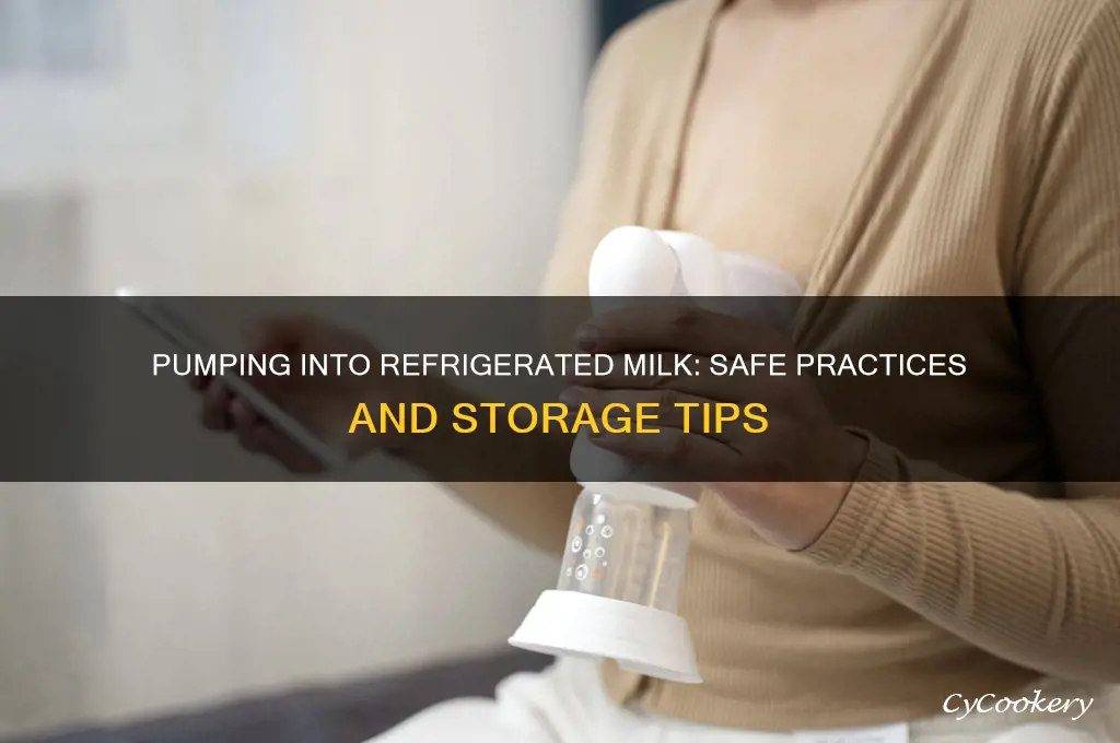 can i pump into a bottle of refrigerated milk