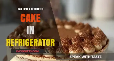 Refrigerating Decorated Cakes: Tips to Preserve Beauty and Freshness