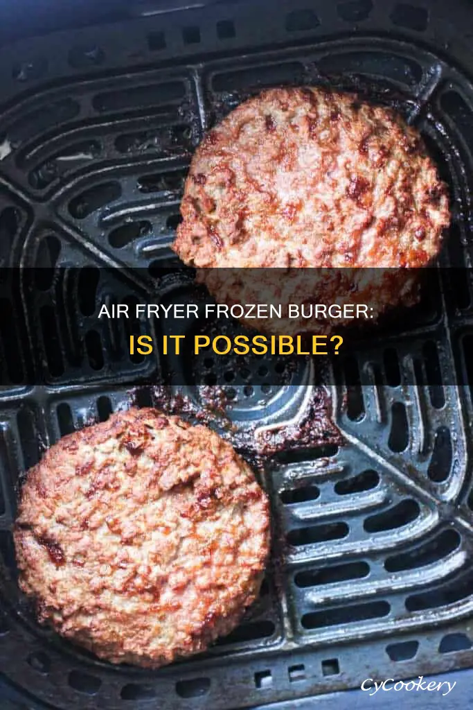 can i put a frozen burger in the air fryer