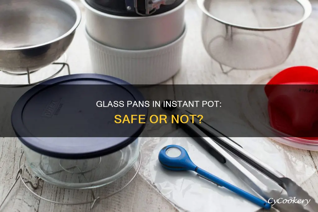can I put a glass pan in the instant pot