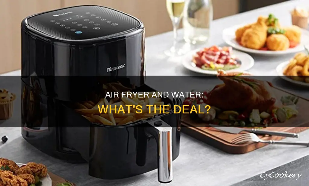 can i put a little water in my air fryer