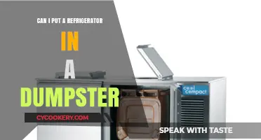 Can You Legally Dispose of a Refrigerator in a Dumpster?