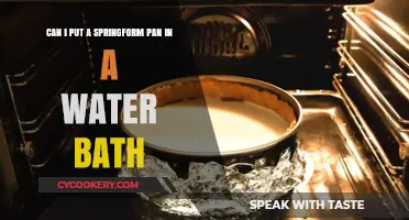 Springform Pans: Safe to Submerge in Water Baths?