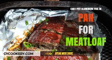 Meatloaf Baking: Aluminum Foil, Pan, and You