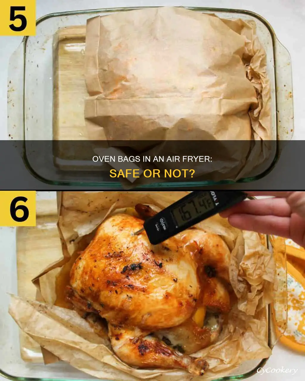 can i put an oven bag in an air fryer