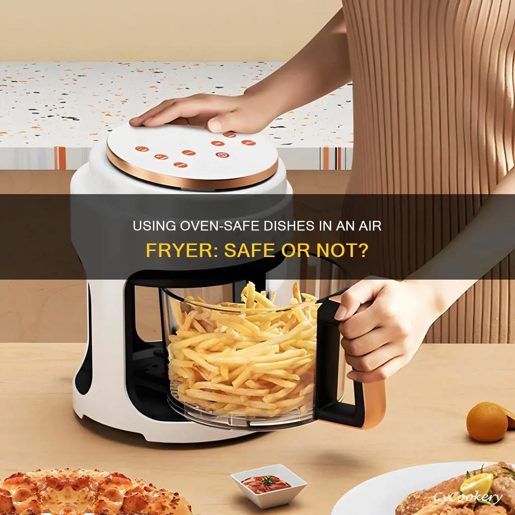 can i put an oven safe dish in air fryer