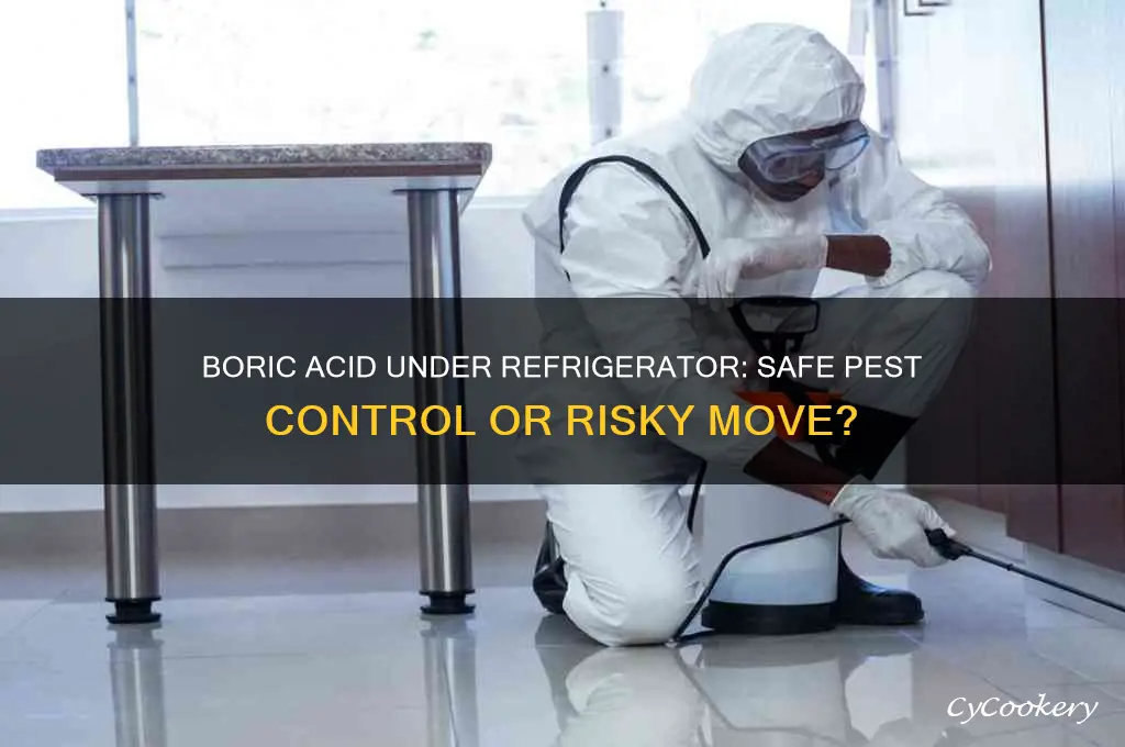can i put boric acid under my refrigerator